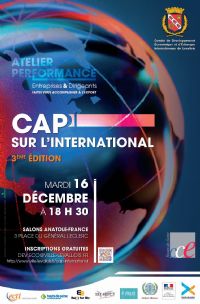 3ème colloque Cap sur l’International. Le mardi 16 décembre 2014 à Levallois-Perret. Hauts-de-Seine. 